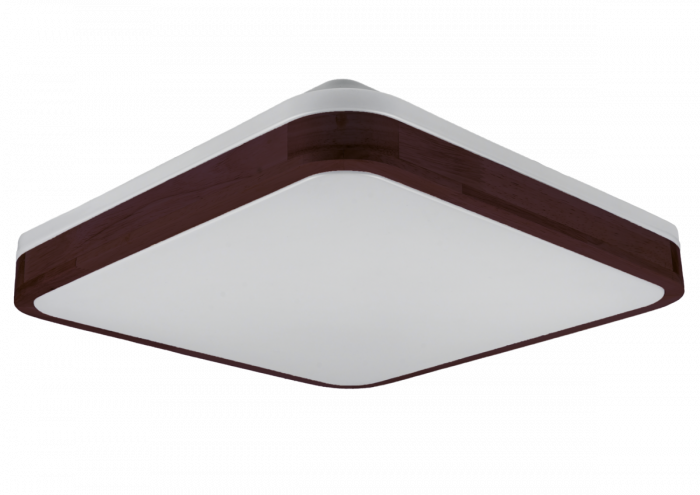 GLOW матовий 60W  391*391*65мм 3000К-6500К з ДК горіх