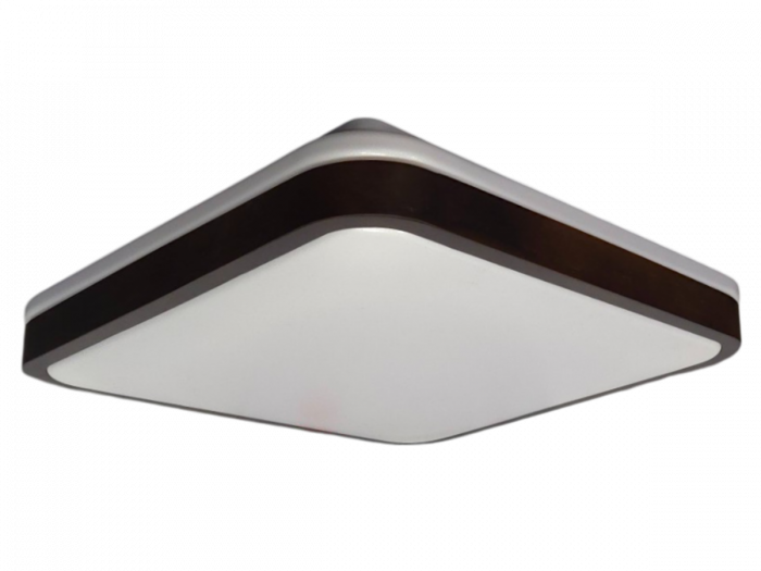 GLOW матовий 60W  391*391*65мм 3000К-6500К з ДК горіх