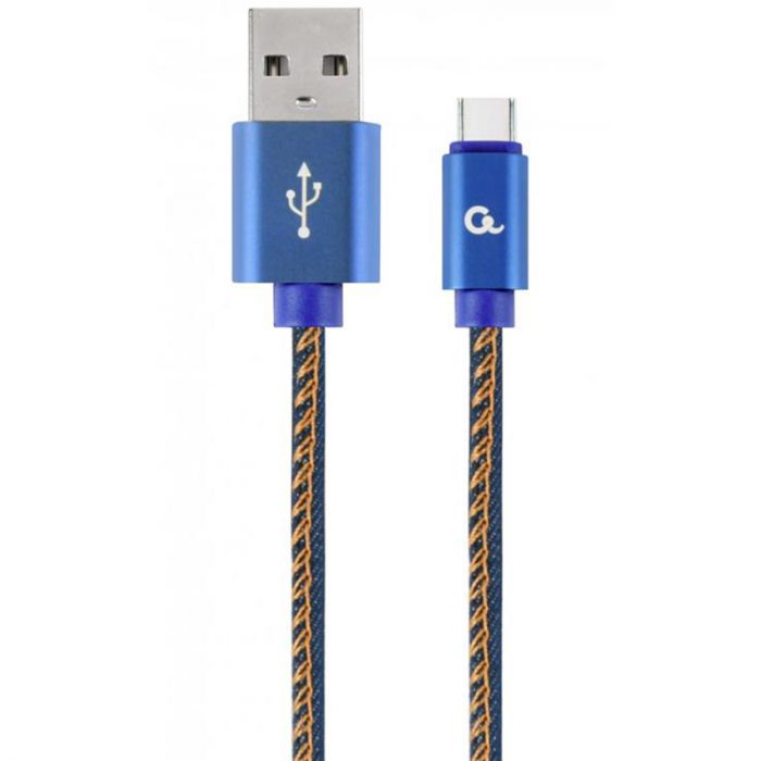 Кабель Cablexpert USB - USB Type-C V 2.0 (M/M), 2 м, синій (CC-USB2J-AMCM-2M-BL)
