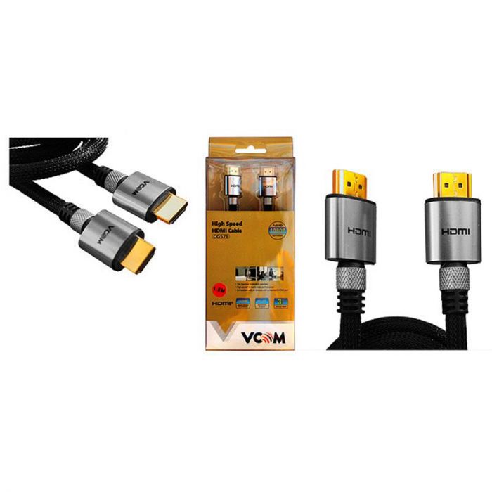 Кабель VCOM (CG571-1.8), HDMI-HDMI, v1.4, 1.8м, чорний