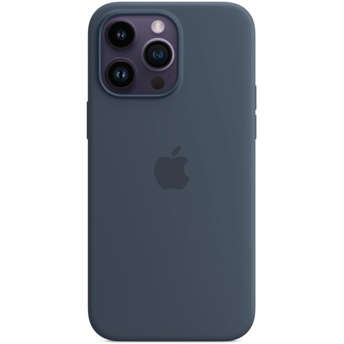 Чохол-накладка Apple Silicone Case with MagSafe для Apple iPhone 14 Pro Max Storm Blue (MPTQ3)