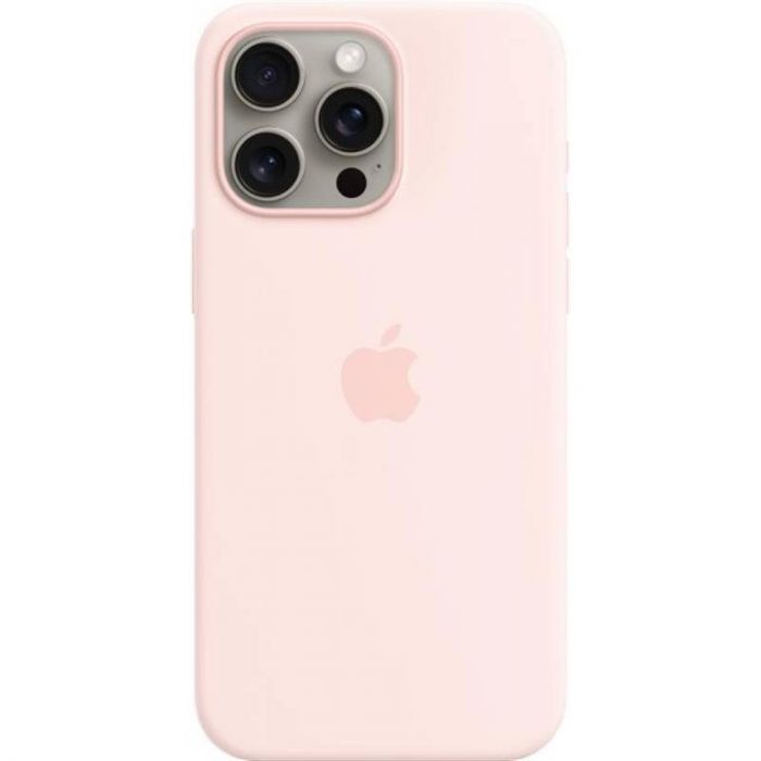 Чохол-накладка Apple Silicone Case with MagSafe для Apple iPhone 15 Pro Max Light Pink (MT1U3)