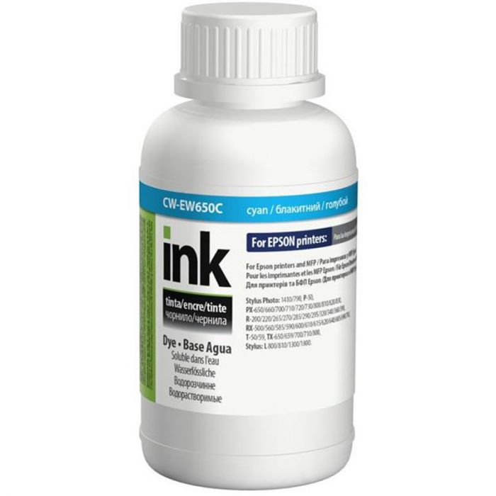 Чорнило CW Epson TX650 200мл Cyan CW-EW650C02