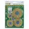 Набір щіток дротяних 5шт Ø25; 38; 50; 65; 75мм хвостовик Ø6мм (латуньована) GRAD (9029025)