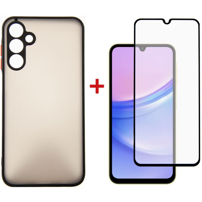Чохол-накладка Dengos для Samsung Galaxy A25 SM-A256 5G Black (DG-KM-65) + захисне скло