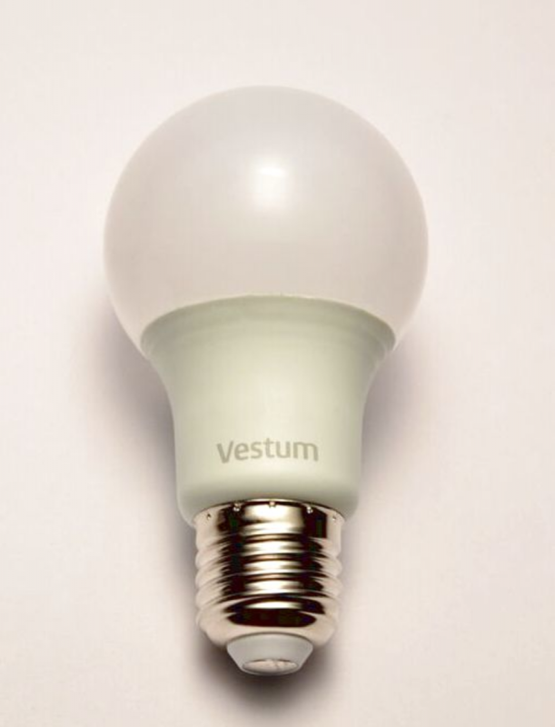 Світлодіодна лампа Vestum A60 10W 3000K 220V E27 1-VS-1106