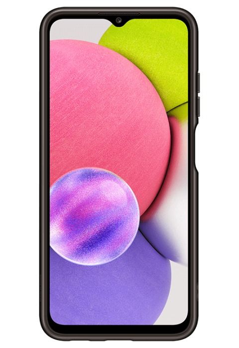 Чохол-накладка Samsung Soft Clear Cover для Samsung Galaxy A03s SM-A037 Black (EF-QA037TBEGRU)