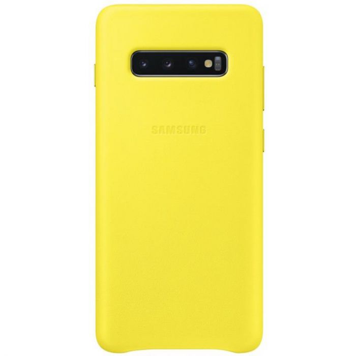 Чохол-накладка Samsung Leather Cover для Samsung Galaxy S10+ SM-G975 Yellow (EF-VG975LYEGRU)