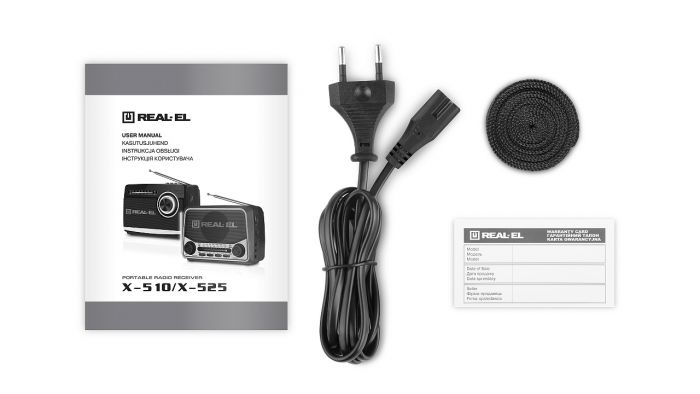 Радіоприймач REAL-EL X-510 Black