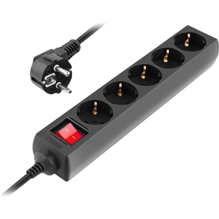 Фільтр живлення REAL-EL RS-Protect M 5м Black (EL122300030)