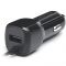 Автомобільний зарядний пристрій REAL-EL CA-15 (2USB, 2.1A) Black + кабель microUSB