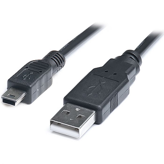 Кабель REAL-EL USB - mini USB V 2.0 (M/M), 1.8 м, чорний (EL123500006)