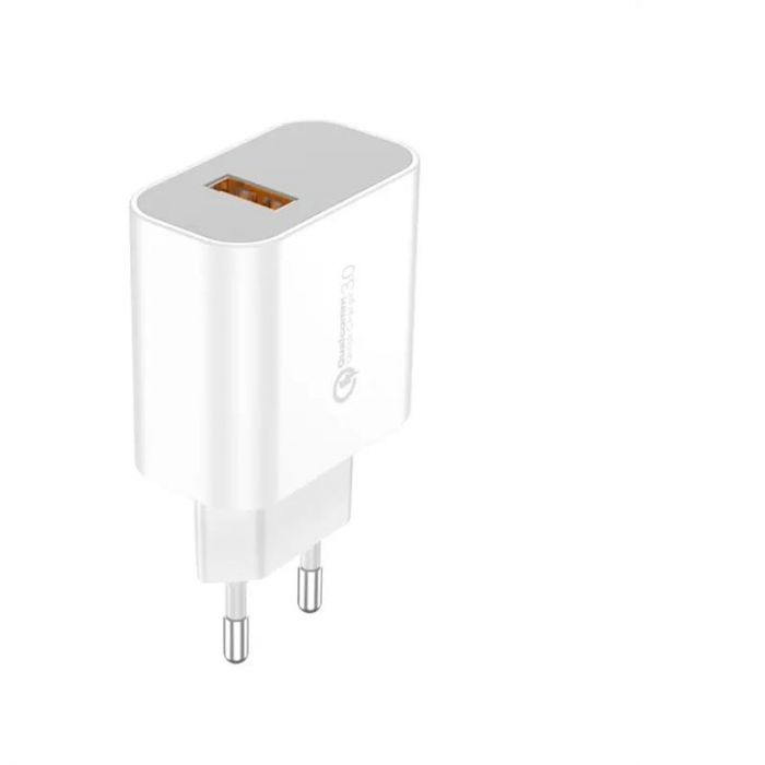 Мережевий зарядний пристрій Foneng EU46 QC3.0 Charger (1USBх3A) White (EU46-CH-IP) + кабель Lightning