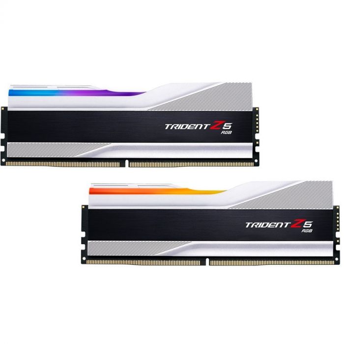 Модуль пам`ятi DDR5 2x16GB/6400 G.Skill Trident Z5 RGB Silver (F5-6400J3239G16GX2-TZ5RS)
