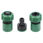  Набір конекторів 1/2" + адаптер в/р 1/2"×3/4" для шланга 3/4" (ABS) GRAD (5016165)