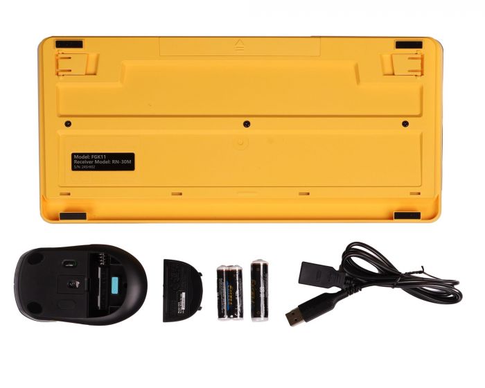 Комплект (клавіатура, миша) бездротовий A4Tech FG1110 Bumblebee USB