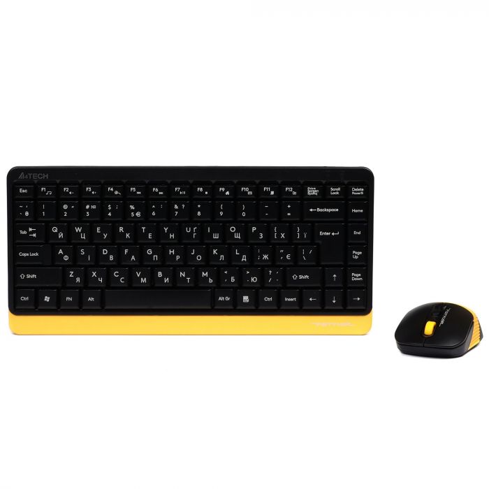 Комплект (клавіатура, миша) бездротовий A4Tech FG1110 Bumblebee USB