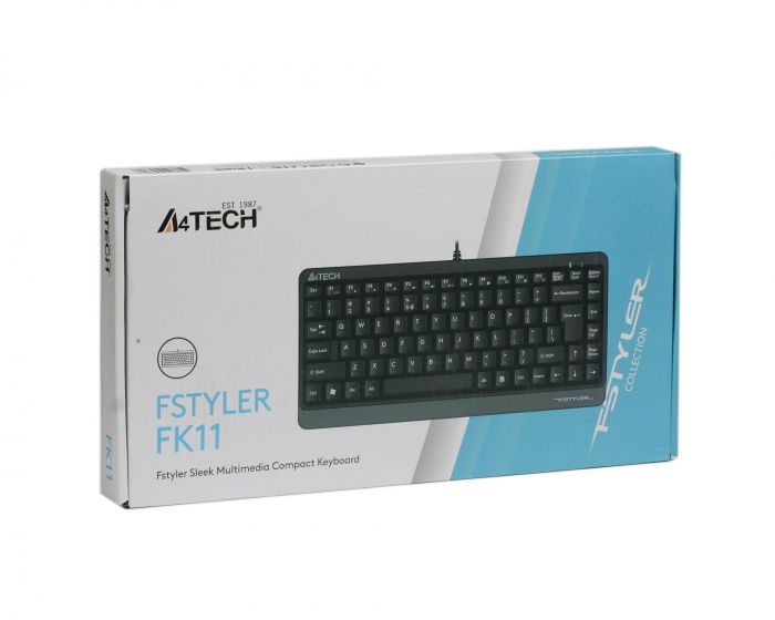 Клавіатура A4Tech FK11 Ukr Grey
