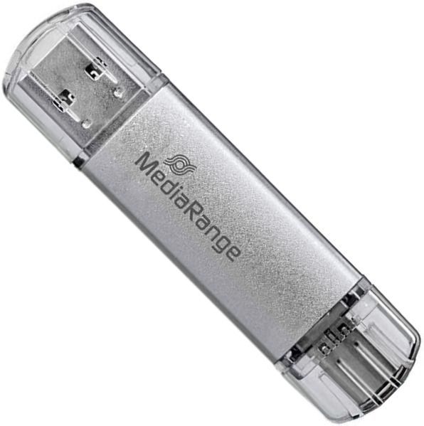 Флеш-накопичувач USB3.0 32GB Type-C MediaRange Silver (MR936)