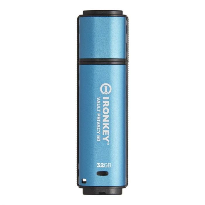 Флеш-накопичувач USB3.2 32GB Kingston IronKey Vault Privacy 50 Type-A Blue (IKVP50/32GB)