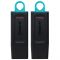 Флеш-накопичувач USB3.2 64GB Kingston DataTraveler Exodia Black/Blue 2 Pieces (DTX/64GB-2P)