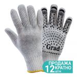 Рукавички трикотажні з точковим ПВХ покриттям р10 (білі) КРАТНО 12 парам GRAD (9442715)
