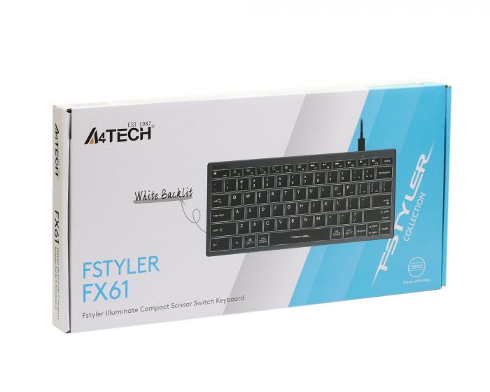 Клавіатура A4Tech Fstyler FX61 Grey