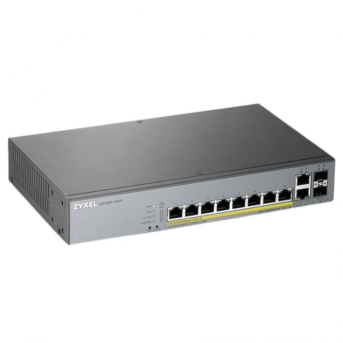 Комутатор для відеоспостереження ZYXEL GS1350-12HP (GS1350-12HP-EU0101F)