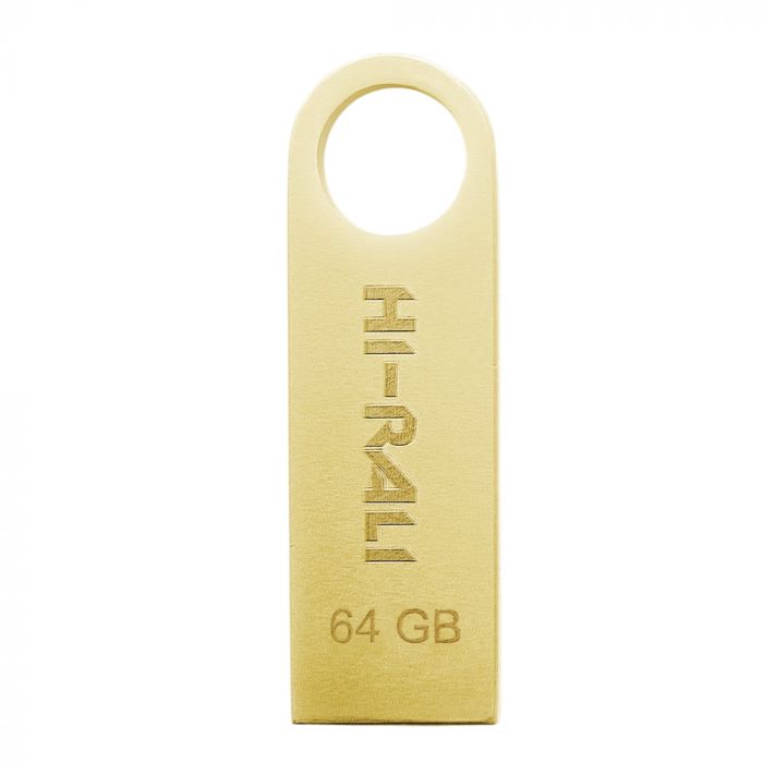 Флеш-накопичувач USB 64GB Hi-Rali Shuttle Series Gold (HI-64GBSHGD)