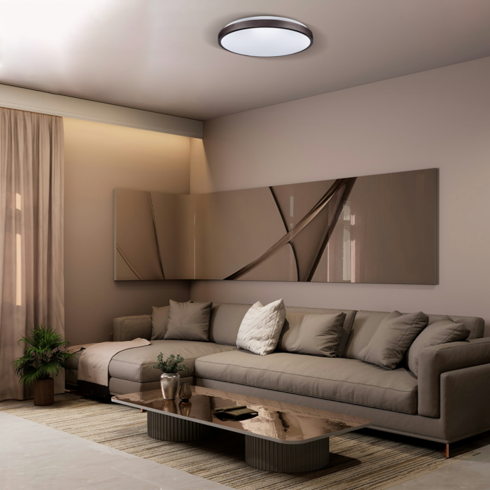RING матовий 60W 395*60мм 3000К-6500К з ДК бронзовий