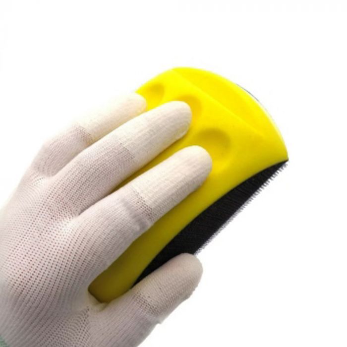 Блок шліфувальний ручний поліуретановий Ø150мм з липучкою (прямокутний) SIGMA (9110181)