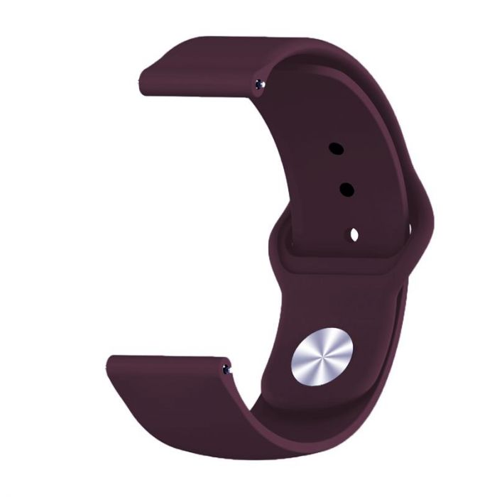 Силіконовий ремінець BeCover для Samsung Galaxy Watch 46mm/Watch 3 45mm/Gear S3 Classic/Gear S3 Frontier Purple-Wine (706318)