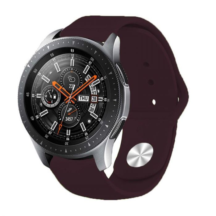 Силіконовий ремінець BeCover для Samsung Galaxy Watch 46mm/Watch 3 45mm/Gear S3 Classic/Gear S3 Frontier Purple-Wine (706318)