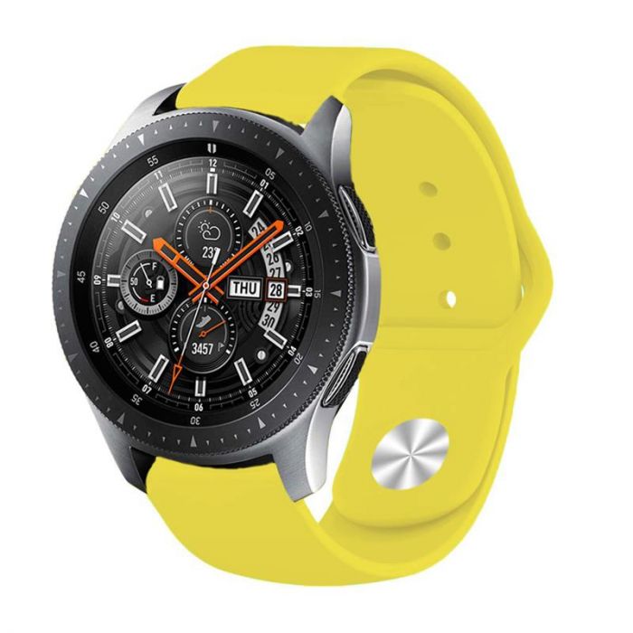 Силіконовий ремінець BeCover для Huawei Watch GT/GT 2 46mm/GT 2 Pro/GT Active/Honor Watch Magic/Magic 2/GS Pro/Dream Yellow (706341)