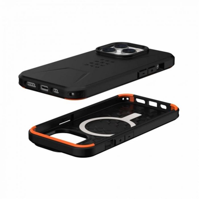 Чохол-накладка Urban Armor Gear Civilian Magsafe для Apple iPhone 14 Pro Black (114038114040)