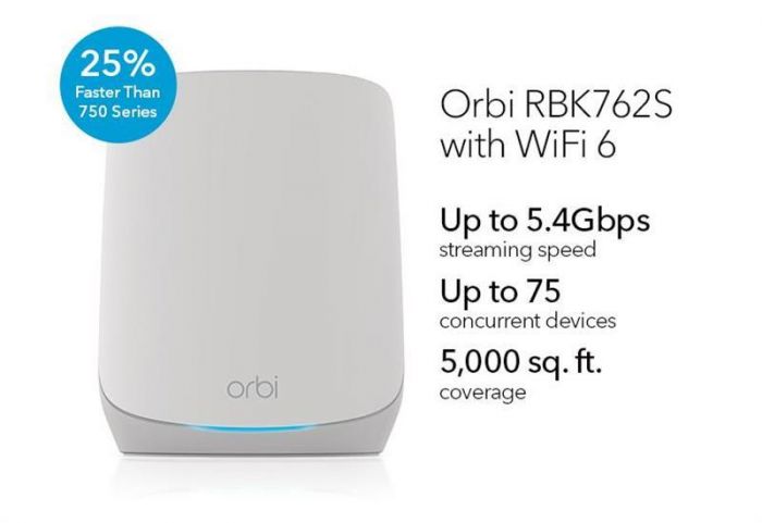 WiFi Mesh-система Netgear Orbi RBK762S (RBK762S-100EUS)
