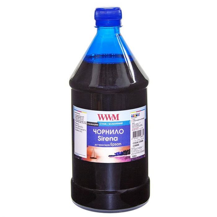 Чорнило WWM для Epson Sirena 1000г Cyan (ES01/C-4)