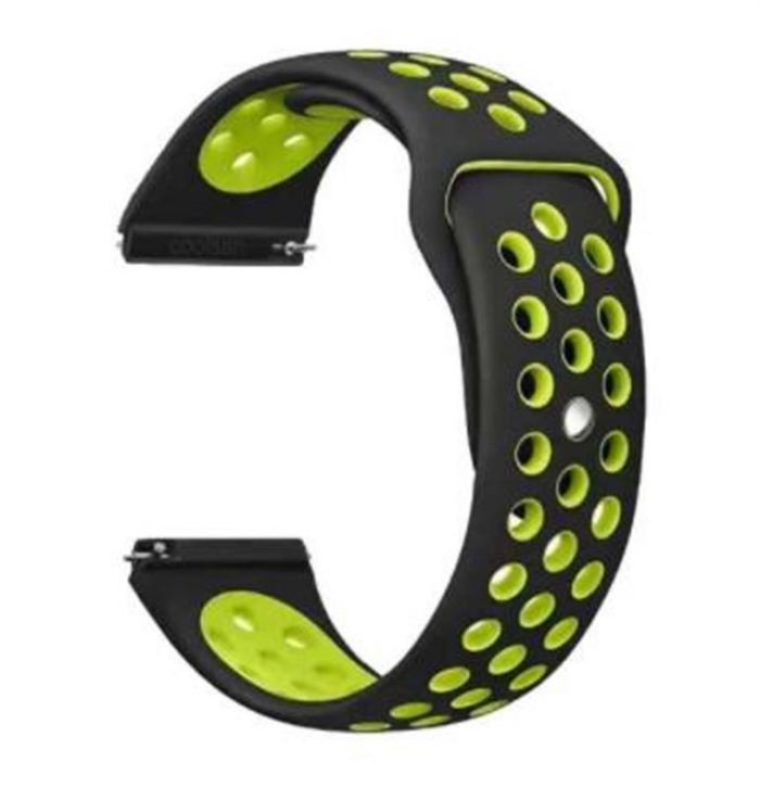 Ремінець BeCover Nike Style для LG Watch Sport W280A Black-Yellow (705715)
