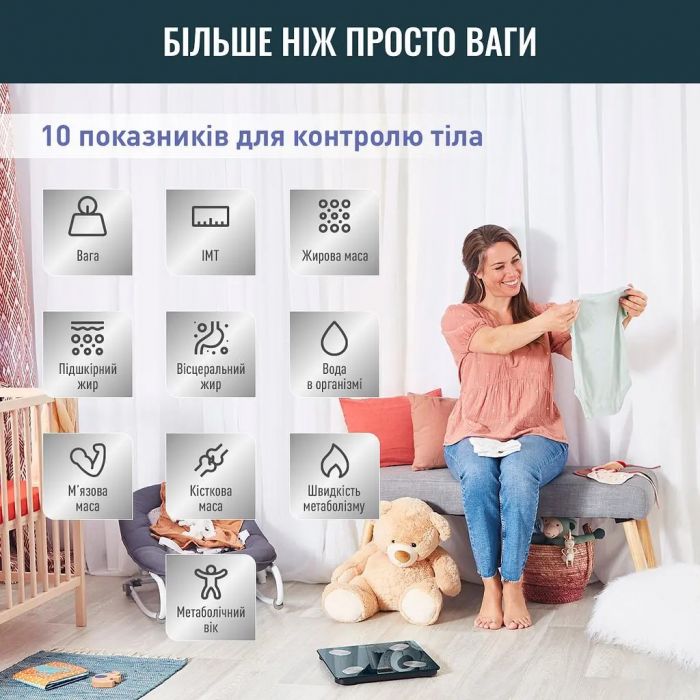 Ваги підлогові Tefal Goodvibes Life+ BM9620S1