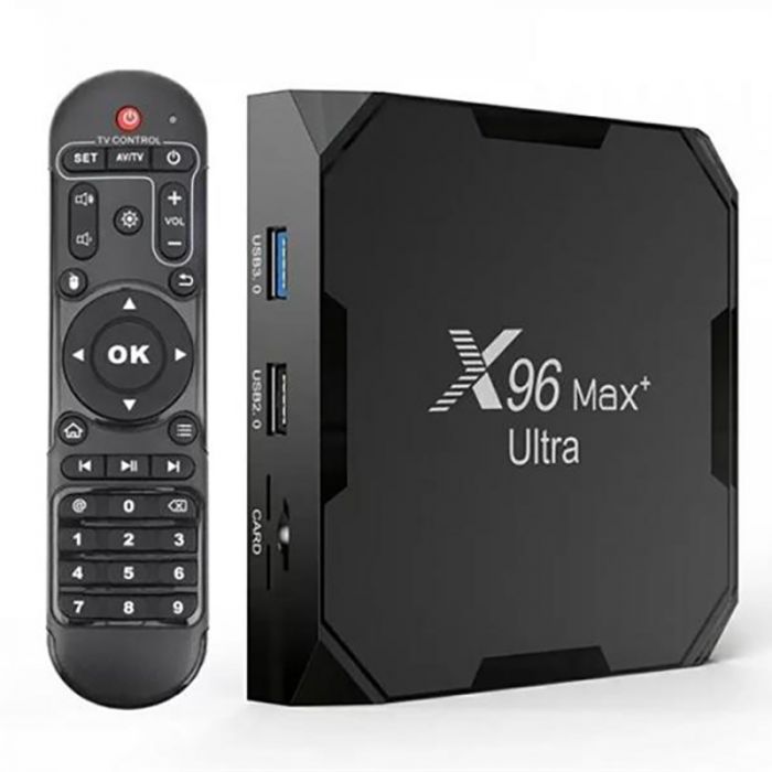 HD медіаплеєр X96 MAX+ Ultra Android TV (905x4/4GB/64GB)