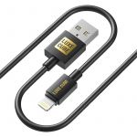 Кабель Luxe Cube USB - Lightning (M/M), 3А, 2 м, чорний (8886888698445)