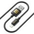 Кабель Luxe Cube USB - Lightning (M/M), 3А, 2 м, чорний (8886888698445)