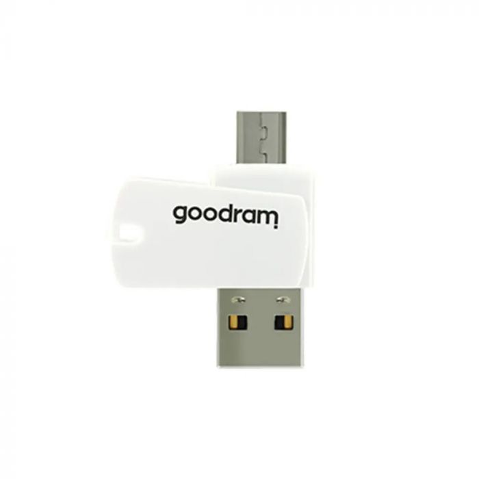 Карта пам`ятi MicroSDHC 16GB UHS-I Class 10 Goodram + SD-adapter + OTG Card reader (M1A4-0160R12)