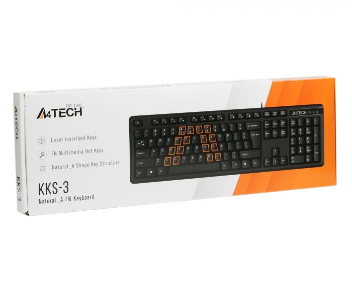 Клавіатура A4Tech KK-3 Black