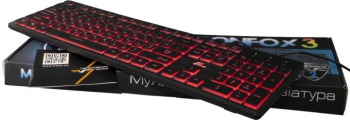 Клавіатура Frime Moonfox 3Color Ukr Black (FLK18210)