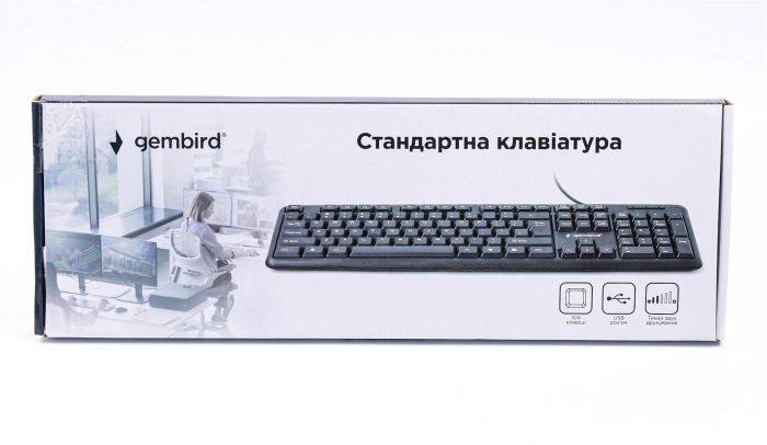 Клавіатура Gembird KB-U-103-UA Ukr Black