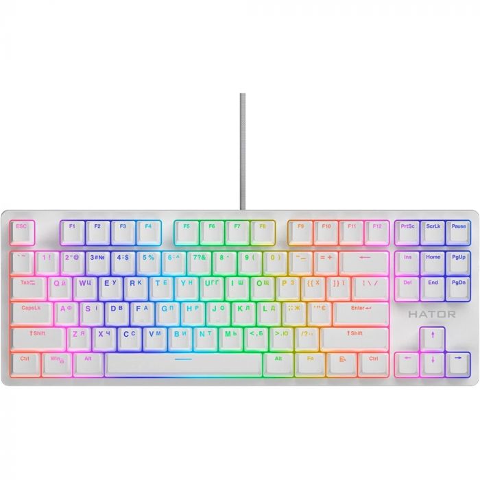 Клавіатура Hator Rockfall 2 Mecha TKL Orange White (HTK-521)