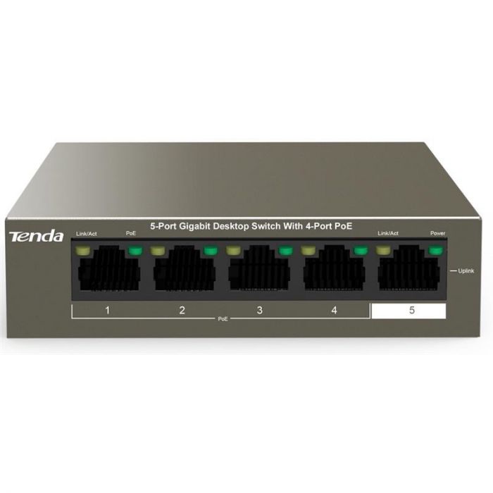 Комутатор TENDA TEG1105P-4-63W