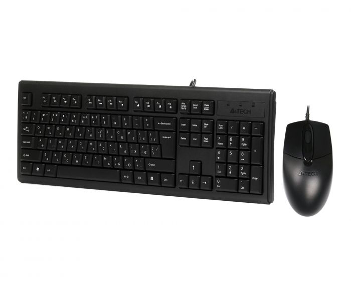 Комплект (клавіатура, миша) A4Tech KR-8372S Black