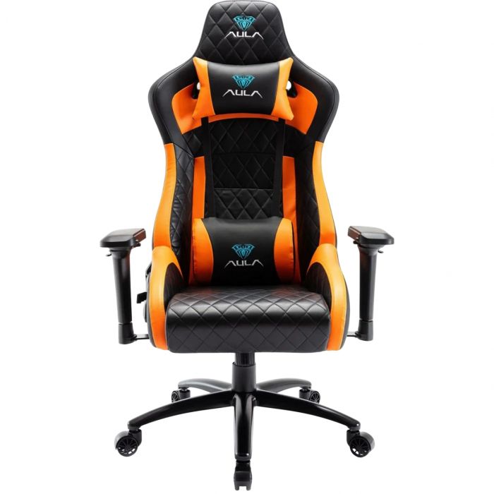 Крісло для геймерів Aula F1031 Gaming Chair Black/Orange (6948391286211)